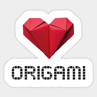 Love Origami Sticker